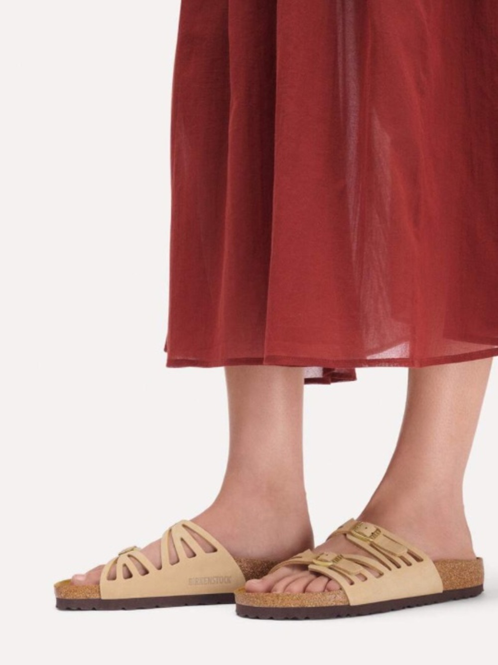 Birkenstock Granada Nuback Leather, Sand Castle, Size EU41/US10, NWT Display